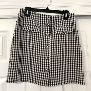Laundry by Shelli Segal gingham skirt sz M